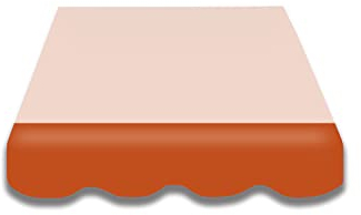 Leudus Markisen Volant Markisenbespannung Sonnenschutz Ersatzstoffe 4.85m*23cm SPD002 Sonnenmarkise fertig genäht