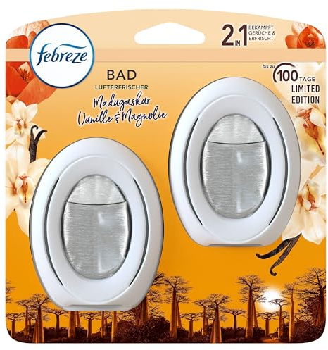 Febreze Bad Lufterfrischer, Kontinuierliche Geruchsbekämpfung Und -verhinderung, Vanille 1 Stück
