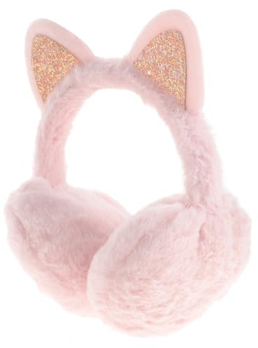 VALICLUD 1Stk nauszniki zimowe große größen tapete pink tonibox pink Ohrenschützer aus Plüsch mit Katzenohren Ohrenschützer für behaart Hörmuschel Ohrenwärmer Geschenk Herren Stirnband Rosa