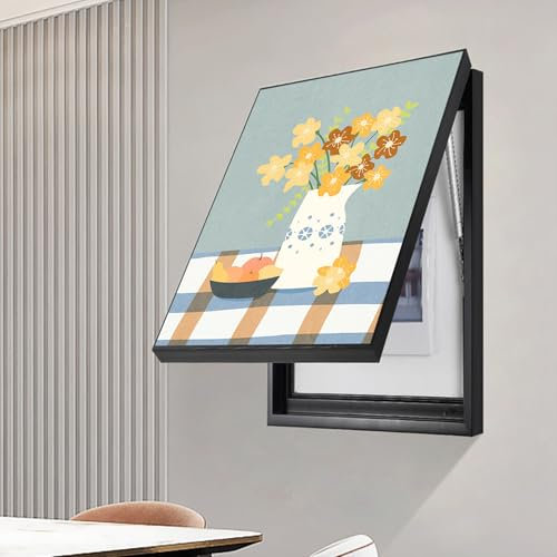 Couvercle décoratif pour compteur électrique – Boîte à fusibles avec cadre photo – Couvercle de panneau électrique pour la maison – Décoration de boîte de compteur