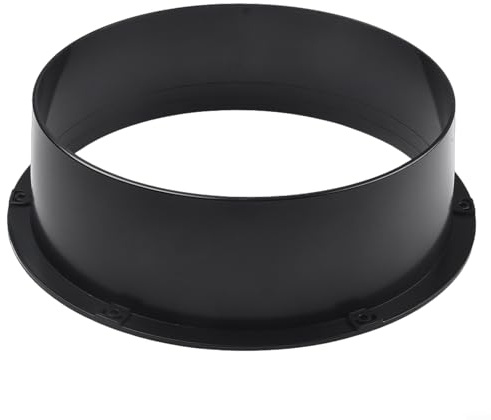 Feegow Rohr-Reduzierstück, Kanalflansch 50 mm auf 250 mm Rohr-Reduzierverbinder, Kanalverbinder, runder Flansch, ABS-Kunststoff, Lüftungs-Wandflansch (250 mm)