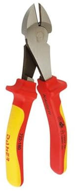 Alicates de corte diagonal VDE con aislamiento eléctrico, resistentes y precisos, ideales para trabajos eléctricos y reparaciones.