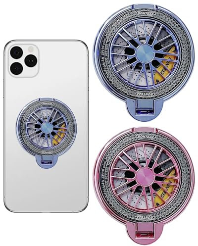 MOPZIJA 2 PCS Trasparente Supporto per anello per cellulare Universale Cellulare Anello Rotazione 360° Gradi Smartphone Ring compatibile iPhone, Samsung, Huawei, Tutti Gli Smartphone e Tablet