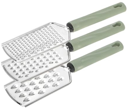 TOPBATHY 3 Pièces Râpe À Fromage Zesteur D'Ail Broyeur De Fromage Micro Raboteuse Pour La Nourriture Outil De Zesteur De Gingembre Hachoir À Légumes Zesteur Avec Poignée Zesteur D'Agrumes