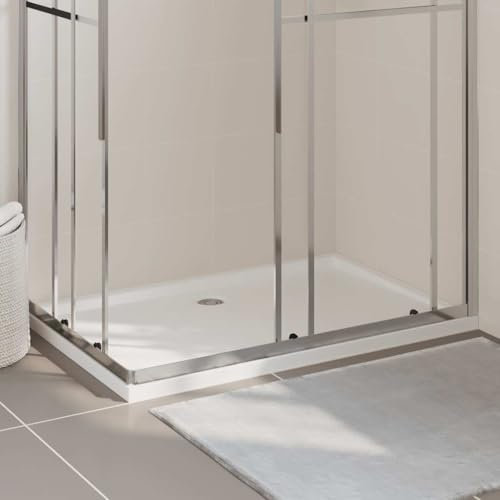 Piatto doccia rettangolare ABS bianco 80x120 cm