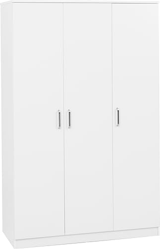 Seconique Dakota 3 Door Wardrobe in White