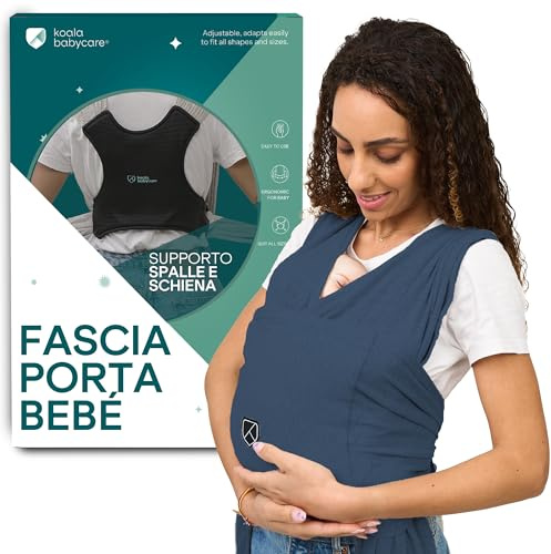 Koala Babycare Tragetuch Baby Neugeborene - Einfach Anzuziehen für Mütter und Väter - Babytrage Multi-Use Bis 9kg - Babytragetuch