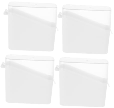 Cabilock 4piezas Caja Para Guardar Queso Lonchas Recipientes Para Guardar Queso Bloque Quesera Para Refrigerador Quesera Reutilizable Para Lonchas