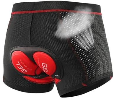 IZHAOGJING Cuissard Velo Femme,Short Cycliste Femme Rembourré Short de Cyclisme Respirant sous-vêtements Coussin 5D sous-vêtement vélo Antichoc VTT Route Short for Homme