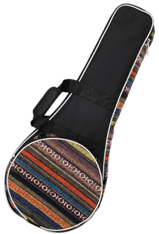NOLITOY Mandolinen-gigbag aus Robustem Material Praktischer Transportbeutel im Nationalstil Dicke Mandolinen-handtasche für Schutz Beim Reisen