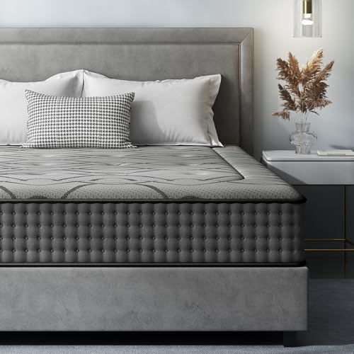 DEWINNER Matelas 120x190x30cm, Hybride Matelas, Haute Densité