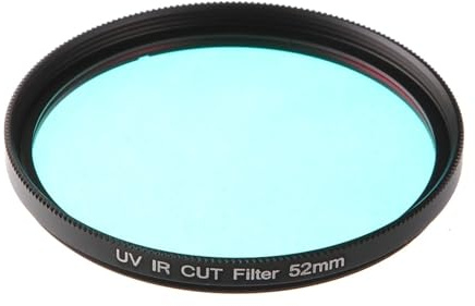 Filtro Protector para Lentes CáMara, 6 49 52 55 62 67 72 mm Corte UV-IR Filtro de Rayos X Pase infrarrojo IR UV Filtrar(58mm)