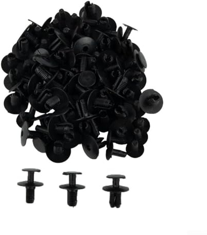 50 rivetti in plastica da 9 mm per fissaggio auto, compatibili con perni per pannello esterno BMW