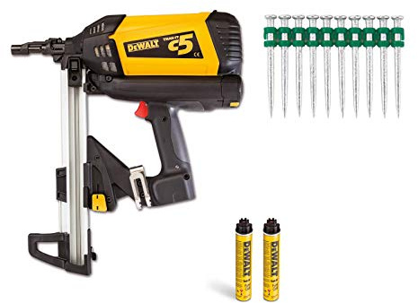DEWALT C5 Akku Gasnagel + 1400 Nägel 15mm