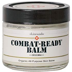 Combat Ready Skin Balm 2oz by Skincando – All Natural - Intensive Moisturizer – Skin Cream - Organic ingredients – Apricot Kernel Oil – Grapefruit Seed Extract – Black Spruce - Black Tea Moisturizer
