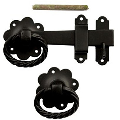 - Noir - 6 (152 mm) de porte avec anneau torsadé