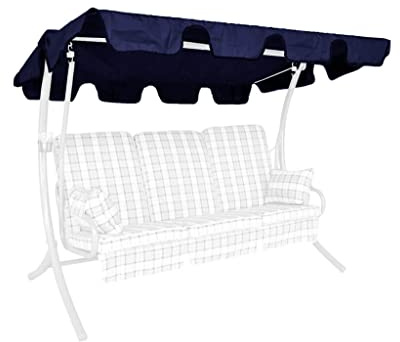 Angerer Freizeitmöbel GmbH Hollywoodschaukel Sonnendach Universalgröße - passend für viele Hollywoodschaukeln - Schaukeldach Made in Germany (Swingtex blau, Universalgröße)