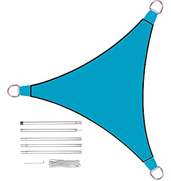 Perel Toldo Triangular 3,6 x 3,6 m Incluye Barras Set M. Vientos