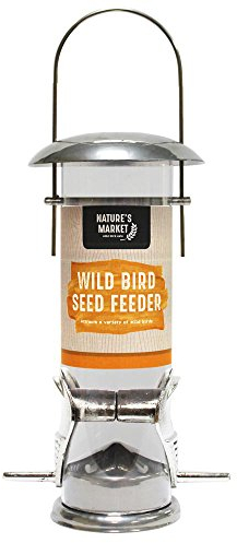 Futtersäule für Wildvögel, Edelstahl, zum Aufhängen Originalverpackung