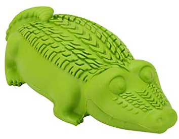 Arm & Hammer Super Treadz Gator Chew Toy for Dogs | Best Dental Dog Chew Toy | Reduces Plaque & Tartar Buildup Without Brushing green