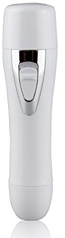 2 in 1 Elektrischer Gesichtshaarentferner für Frauen, Damenrasierer Mini-Face Haarentferner Schmerzfreie, Nasen-Haar-Trimmer Wasserfester Weiß