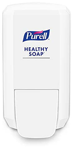 PURELL CS2 Manual Hand Soap Dispenser, White, for 1000 mL PURELL CS2 Healthy SOAP Refills (Pack of 1) - 4131-06