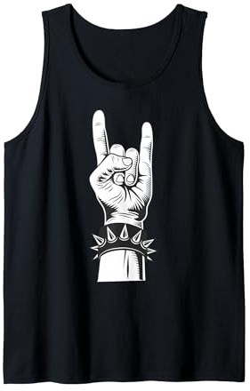Let's Rock Devil Salute Pommes Frites Gabel Metalhand & Roll Tank Top