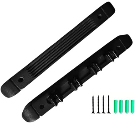 Pool Queue-Rack | 4 Queue-Clips Billardstab Wandregal | Stabiles Wandregal für Pool-Queuestäbchen, Stilvolles Hartholz Pool Queue Set Halter, Pool Zubehör