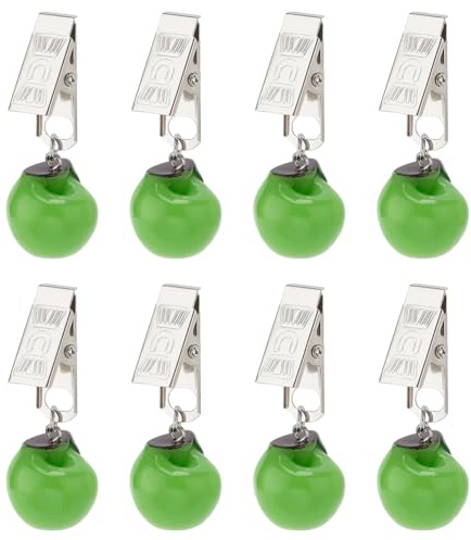 PH PandaHall 8pcs Tablecloth Weights Hangers Apple Shaped Table Cover Weight Clips Table Cloth Weights with Clips Apple Pendant Tablecloth Weights for Picnic Tables Tablecloth Weights Heavy Outdoor
