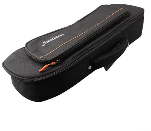 zeroupshop Trompetentasche für Trompete, tragbare Trompetentasche aus Oxford-Stoff mit verstellbarem Schultergurt, 2 Fächer für Trompete, 55,9 x 17,9 x 12,7 cm