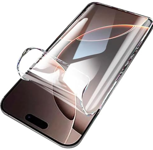 LXEEOLX Soft Hydrogel Screen Protector for iPhone 16 5G, 2-Pack | High Sensitivity Upgraded Non-breakable TPU Flexible Film for iPhone 16 5G, Anti-scratch, Fits Curved Screens Perfectly