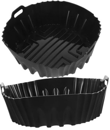 Angoily 2 Stücke Air Friteuse Backblech Antihaft-silikon-pad für Air Friteuse Spülmaschinenfest