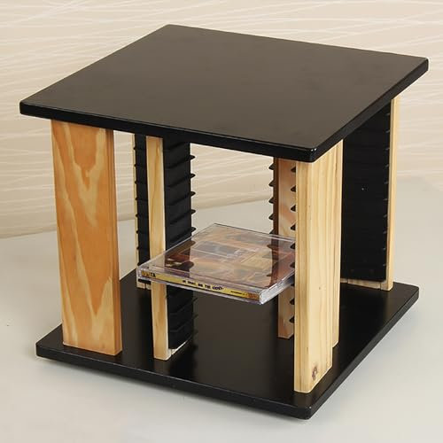 DSEWTEZXI Modern Büro dvd regal,cd box, drinnen vinyl lp schallplatten Regal, Wohnzimmer cd halter, Schlafzimmer schallplatten hüllen, schallplattenständer, plattenspieler tisch, cd aufbewahrungsbox.