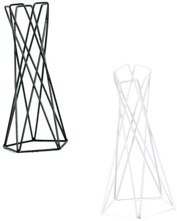 Support pour Plantes Aériennes en Fer Noir 2 Pièces, Design Simple