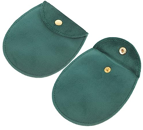 BESPORTBLE 2pz Sacchetti Porta Orologio da Tasca Spesso Bottone Doppia Fodera Stile Retrò Protezione Antigraffio e Polvere per Conservazione Portatile