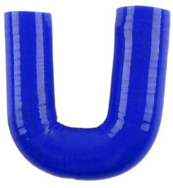 manguera de intercooler Kit de manguera de admisión de turbo e intercooler de silicona universal de 170 mm de longitud con codo reductor de 180 grados Manguito Turbo(180 ID16-19MM 3ply)