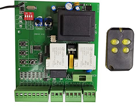 Kit de apertura de puerta automática La versión universal de la placa de circuito reemplazada por la placa base del abrelatas de la puerta deslizante puede coincidir con el control remoto de 433.92MHz