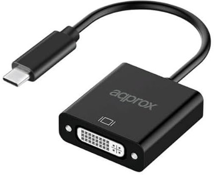 Adaptateur USB-C vers DVI - Résolution jusqu'à 1080P/60Hz - Câble de 13 cm, idéal pour connecter des appareils Haute définition.