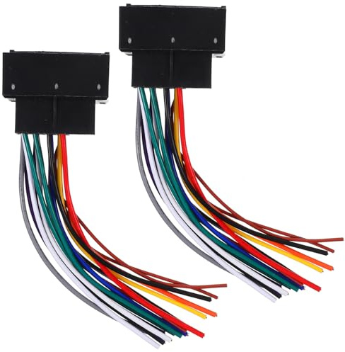 BESPORTBLE Kit Cablaggio Autoradio 2 Pezzi Cablaggio Automobilistico Connettore Femmina per Installazione senza Tagli Compatibile con Veicoli per Audio Auto Stabile e Pratico