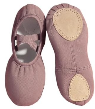 WUYXTO Balettskor dam mjuk träningsballerina sommar bekväma balettdansskor för kvinnor, lila, 38 EU
