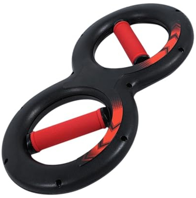 Hohopeti Agarre de Muñeca en Forma de 8 Multifunción 10kg Negro | Entrenamiento para Antebrazo y Mano, Tipo Creativo Reforzado, Abs Nbr y Acero, Uso Fitness
