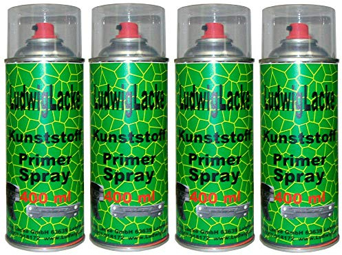 4 x 400 ml Kunststoffprimer Spray Haftvermittler für Kunstoffe am Auto