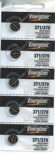 Energizer Batteries 371/370 (SR920W SR920SW) Silver Oxide Watch Battery. On Tear Strip, 5 Pack by Energizer