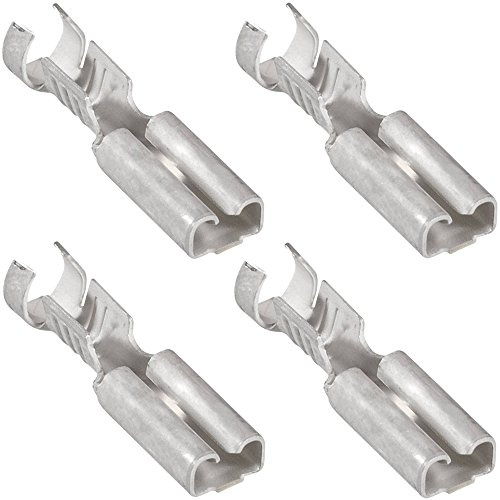 100x Kabelschuhe Kabelschuh 2,8mm unisoliert blank 0,5-1,5 Flachsteckhülse Steckverbinder