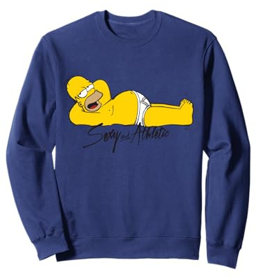 Los Simpsons Homer Sexy Cheeky Sofá Papa Descansando Sudadera