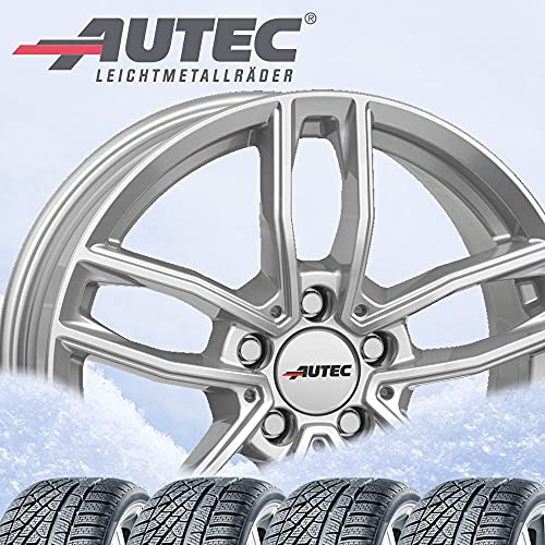 4 Winter Kompletträder Mercador 7,5x17 ET 36 5x112 brillantsilber mit 225/55 R17 101V Semperit Speed-Grip 5 XL FR