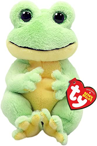 TY - Beanie Bellies - Peluche Snapper la Grenouille 15 cm - TY41052, Vert, Jaune