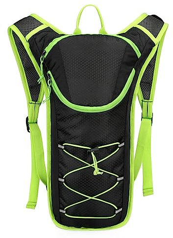 YEAMKE Fahrradrucksack leichtes Laufsport Outdoor-Wassersack Radfahren Offroad-Rucksack, grün, 45 cm * 5 cm * 21 cm