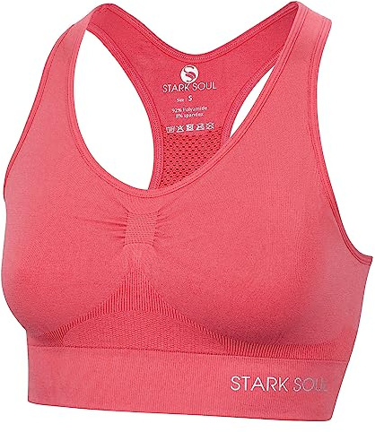 STARK SOUL Bra Light Support - Sport BH doppellagig für Damen, Größen S, M, L und XL