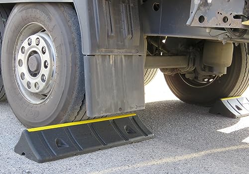 Radstopp für LKW, Busse- und Großfahrzeuge aus Recyclingmaterial